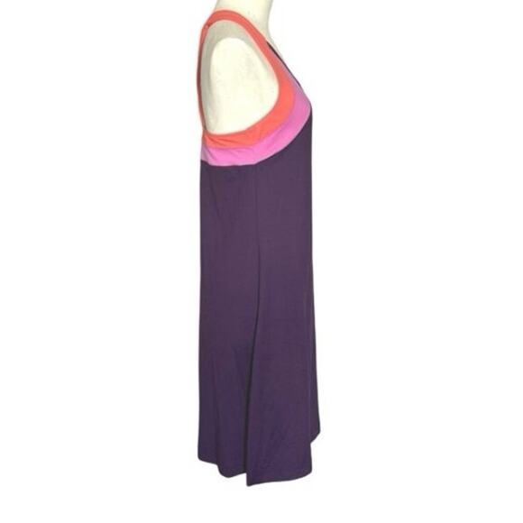 Title Nine Diamalete Athletic Dress Stretch Tennis Golf Size S Colorblock Purple - Picture 4 of 10